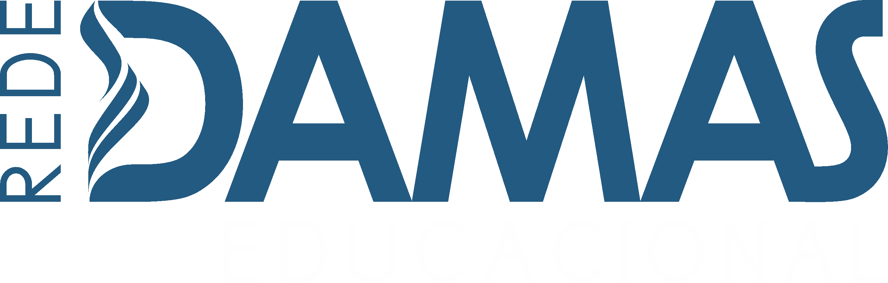 Logo educacional fundo azul claro